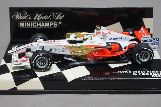 1:43 MINICHAMPS 400080021 Force India VJM01 2008 #21 G.Fisichella