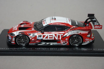 1:43 SPARK SGT062 Toyota ZENT CERUMO GR Supra GT500 Super GT 2023 #38