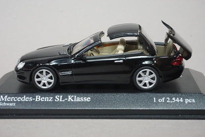 1:43 MINICHAMPS 400032032 Mercedes Benz SL Klasse 2001 Black