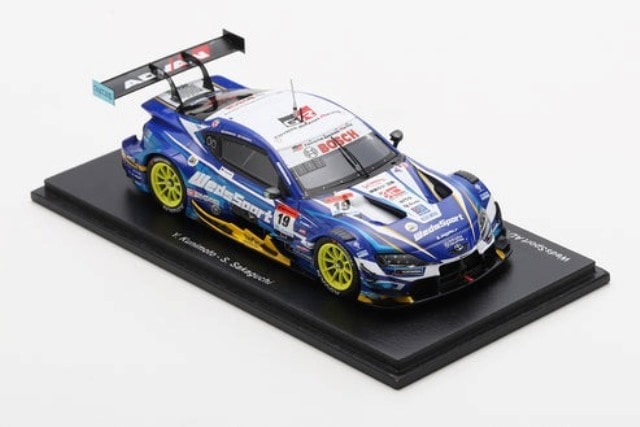 SGT156 Spark 1:43 WedsSport ADVAN GR Supra TGR TEAM WedsSport BANDOH GT500 SUPER GT 2024 #19 Y. Kunimoto S. Sakaguchi model car
