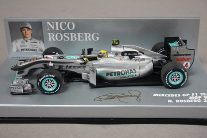 1:43 MINICHAMPS 410100004 Mercedes GP F1 Team MGP W01 2010 #4 N.Rosberg