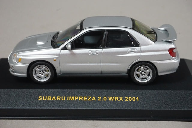 1:43 ixo MOC002 Subaru Impreza 2.0 WRX 2001 Silver