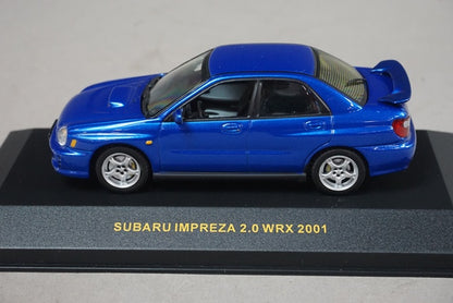 1:43 ixo MOC001 Subaru Impreza 2.0 WRX 2001 Metallic Blue