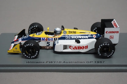 1:43 SPARK S7484 Williams FW11B Australian GP 1987 #5 Riccardo Patrese