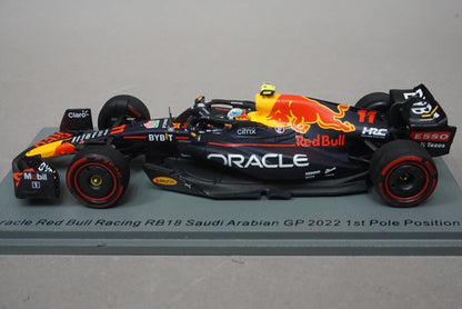 1:43 SPARK S8525 Oracle Red Bull Racing RB18 Saudi Arabia GP 2022 #11 1st Pole Position S.Perez