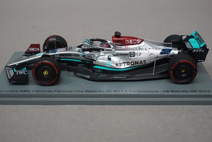 1:43 SPARK S8516 Mercedes AMG PETRONAS F1 W13 E Performance Bahrain GP 2022 #63 George Russell