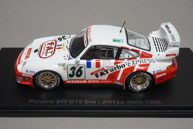 1:43 SPARK S4445 Porsche 911 GT2 Evo 24h LM 1995 #36