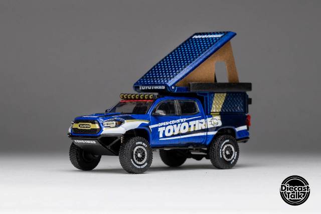 DTG0013-TOYO GCD Gaincorp Products 1:64 Toyota Tacoma Camper TOYOTIRES DiecastTalk