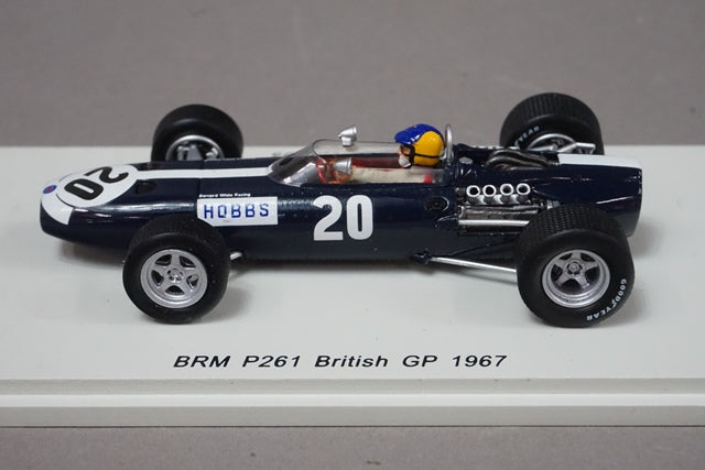 1:43 SPARK S4794 BRM P261 British GP 1967 #20 David Hobbs