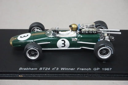 1:43 SPARK S3507 Brabham BT24 French GP Winner 1967 #3 Jack Brabham