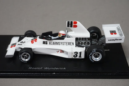 1:43 SPARK S4812 Ensign N175 British GP Practice 1975 #31 Roelof Wunderink