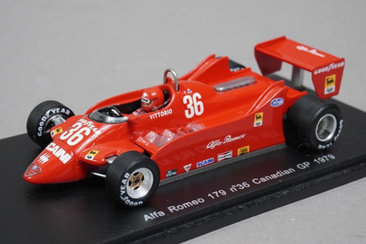 1:43 SPARK S3875 Alfa Romeo 179 Canadian GP 1979 #36 Vittorio Brambilla