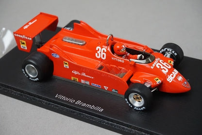 1:43 SPARK S3875 Alfa Romeo 179 Canadian GP 1979 #36 Vittorio Brambilla model car