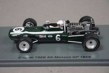 1:43 SPARK S6983 Cooper T86B Monaco GP 1968 #6 Ludovico Scarfiotti