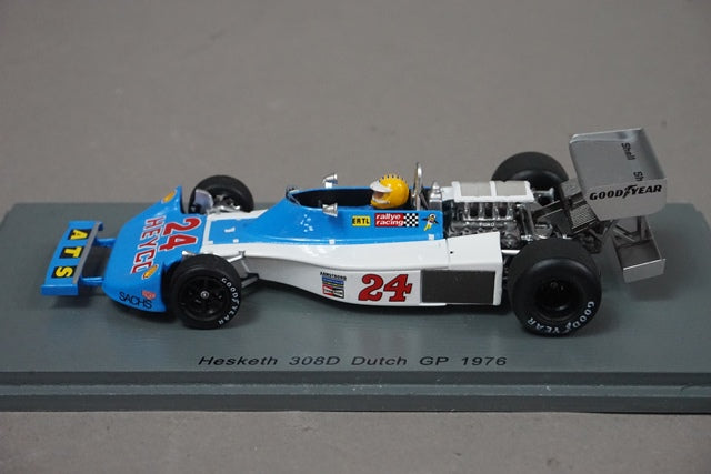 1:43 SPARK S2242 Hesketh 308D Dutch GP 1976 #24 Harald Ertl