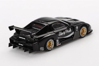 MGT00785-R TSM MINI-GT 1:64 Mazda RX-7 LB-Super Silhouette Liberty Walk Black Right-hand drive