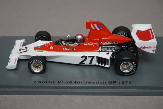 1:43 SPARK S1892 Parnelli VPJ4 Sweden GP 4th 1975 #27 Mario Andretti