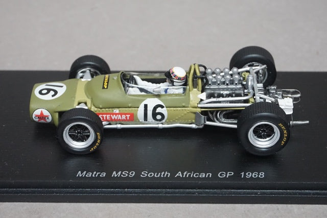 1:43 SPARK S1587 Matra MS9 South African GP 1968 #16 Jackie Stewart