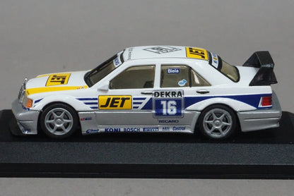 1:43 MINICHAMPS 3120 Mercedes 190 E Evo 2 MS-JET Biela #16