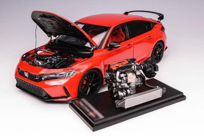 M85304 MOTORHELIX 1:18 Honda Civic Type R Rallye Red model car