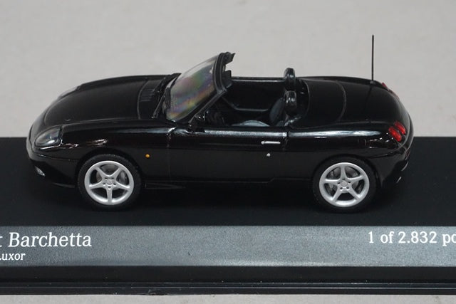 1:43 MINICHAMPS 430121932 Fiat Barchetta Cabriolet Black