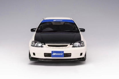 [ Pre-order ] M85015 MOTORHELIX 1:18 Honda Civic Type R (EK9) Spoon Championship White Fully Openable