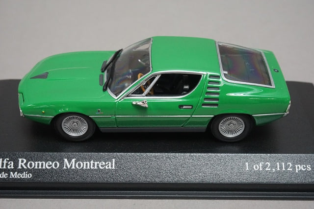 1:43 MINICHAMPS 400120621 Alfa Romeo Montreal 1973 Green