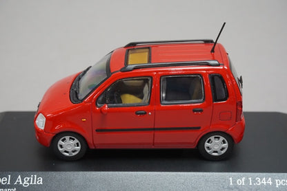 1:43 MINICHAMPS 430049001 Opel Agila Magma Red