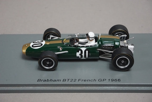 1:43 SPARK S7092 Brabham BT22 French GP 1966 #30 Jo Bonnier