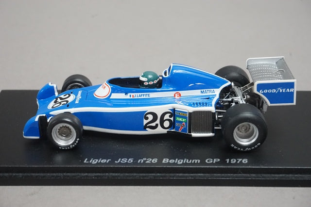 1:43 SPARK S1631 Ligier JS5 Belgian GP 1976 #26 Jacques Laffite