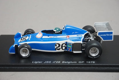 1:43 SPARK S1631 Ligier JS5 Belgian GP 1976 #26 Jacques Laffite