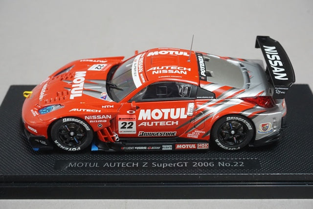 1:43 EBBRO 43795 Nissan MOTUL AUTECH Z Super GT 2006 #22