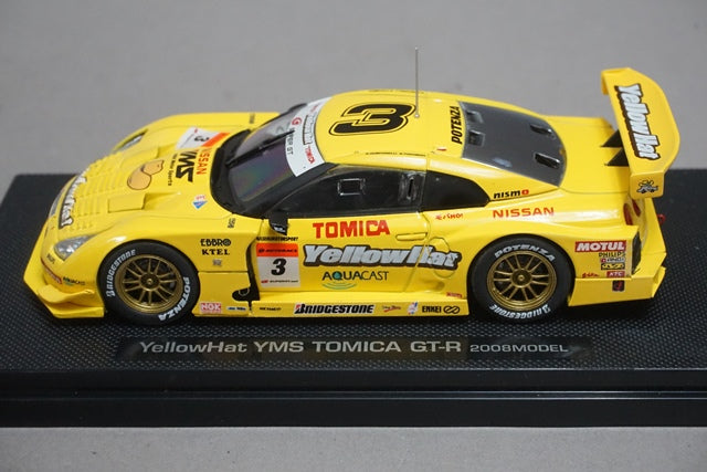 1:43 EBBRO TOMYTEC Nissan Yellow Hat YMS TOMICA GT-R 2008 #3