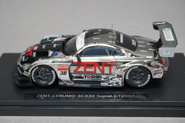 1:43 EBBRO 43908 Lexus ZENT CERMO SC430 Super GT 2007 #38