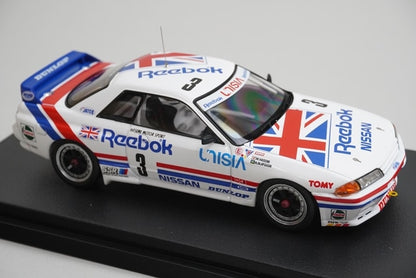 1:43 HPI 8608 Nissan Leabook Skyline GT-R JTC Tsukuba 1991 #3 model car