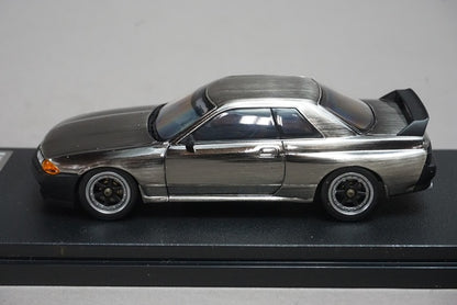 1:43 HPI 8219 Nissan Skyline GT-R Black Black Metal Polished Model #32