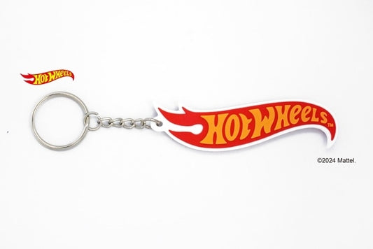 HWU69094 Hot Wheels Rubber Keychain YE x RD Yellow x Red