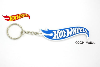 HWU69095 Hot Wheels Rubber Keychain White x Blue