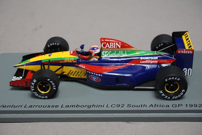 1:43 SPARK S6967 Venturi Larousse Lamborghini LC92 South African GP 1992 #30