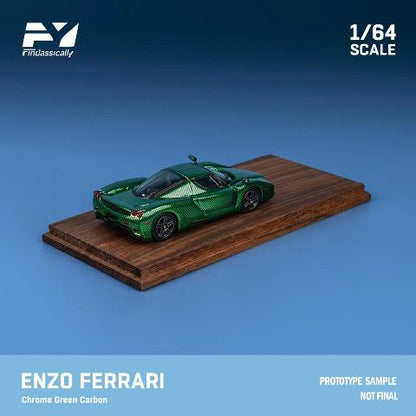 [ Pre-order ] FY64033 Finclassically 1:64 Enzo Chrome carbon green