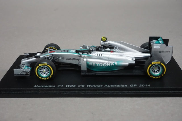 1:43 SPARK S3087 Mercedes F1 W05 Australian GP Winner 2014 #6 Nico Rosberg