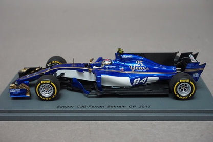 1:43 SPARK S5033 Sauber C36 Ferrari Bahrain GP 2017 #94 Pascal Wehrlein