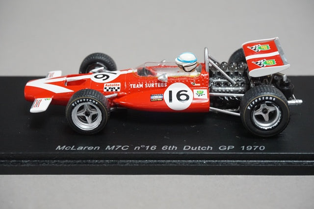 1:43 SPARK S3134 McLaren M7C Dutch GP 1970 #16 John Surtees