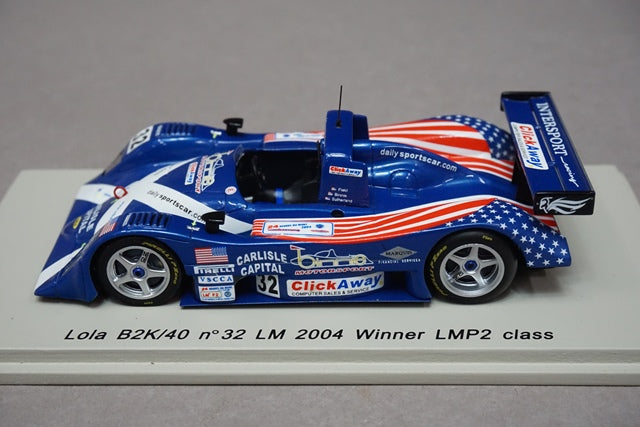 1:43 SPARK S0032 Lola B2K/40 LM Winner LMP2 Class 2004 #32