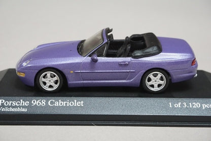 1:43 MINICHAMPS 400062331 Porsche 968 Cabriolet 1994 Purple Metallic