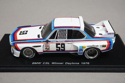 1:43 SPARK 43DA76 BMW CSL Daytona Winner 1976 #59