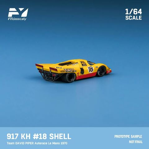 [ Pre-order ] FY64036 Finclassically 1:64 Porsche 917K Yellow #18