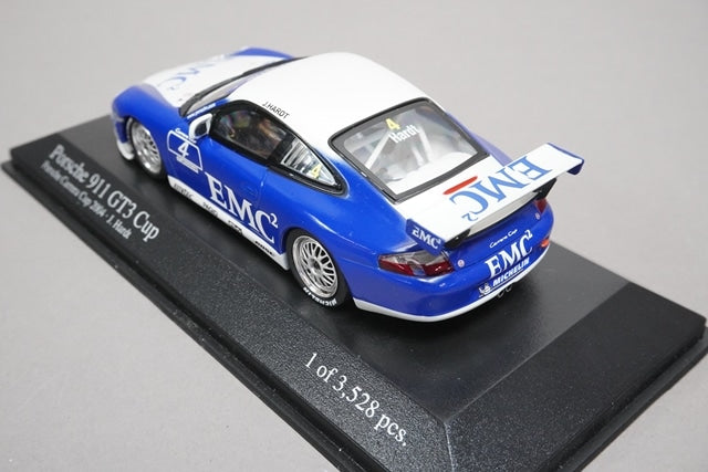 1:43 MINICHAMPS 400048204 Porsche 911 GT3 Cup 2004 J.Hardt #4