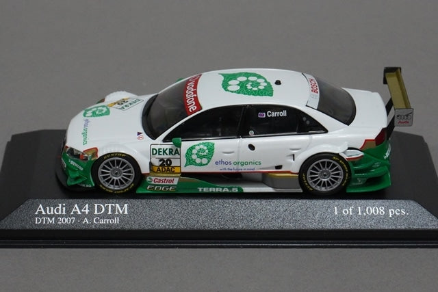 1:43 MINICHAMPS 400071520 Audi A4 DTM 2007 A.Carroll #20