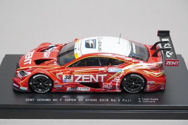 1:43 EBBRO 45456 Lexus Super GT GT500 2016 Rd.2 Fuji ZENT CERUMO RC F #38